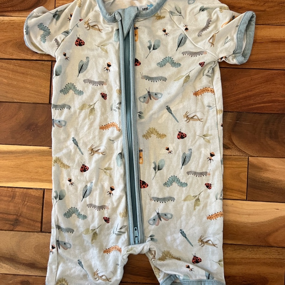Adorable Insect Print Baby Romper